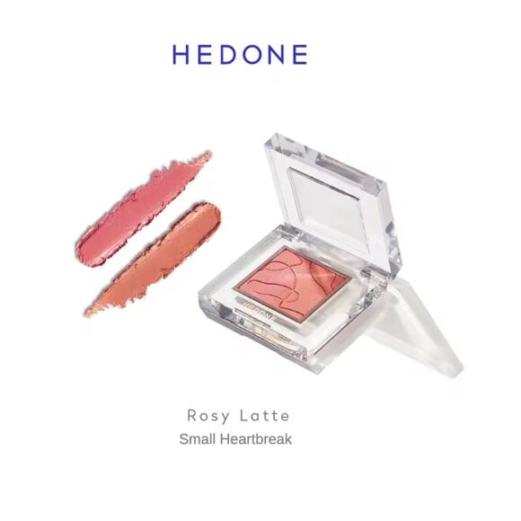 2 x HEDONE Mood Shot Two-Tone Paste Blush Poppy Lilac & Rosy Latte - Picture 4 of 10